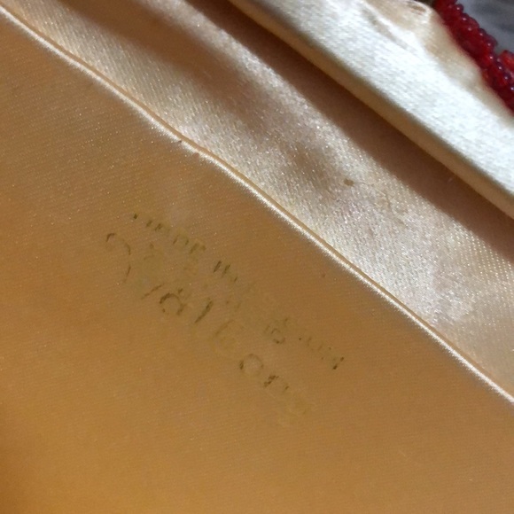 Vintage Beaded Clutch/Crossbody Bag-Red-10x4.5-Gorgeous-Holiday Must Have - Picture 10 of 17